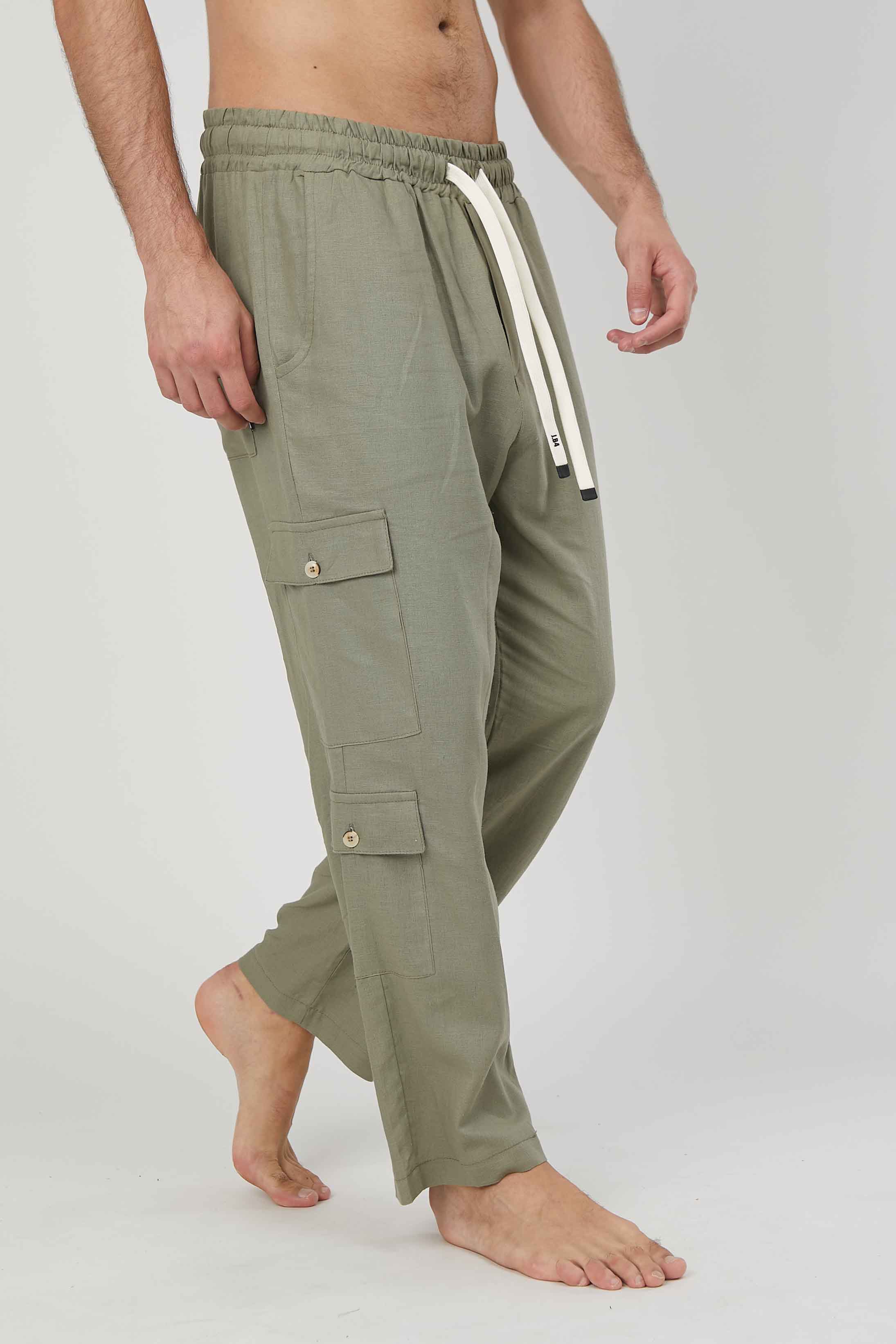 CARGO LINO TROUSERS KICK POCKETS