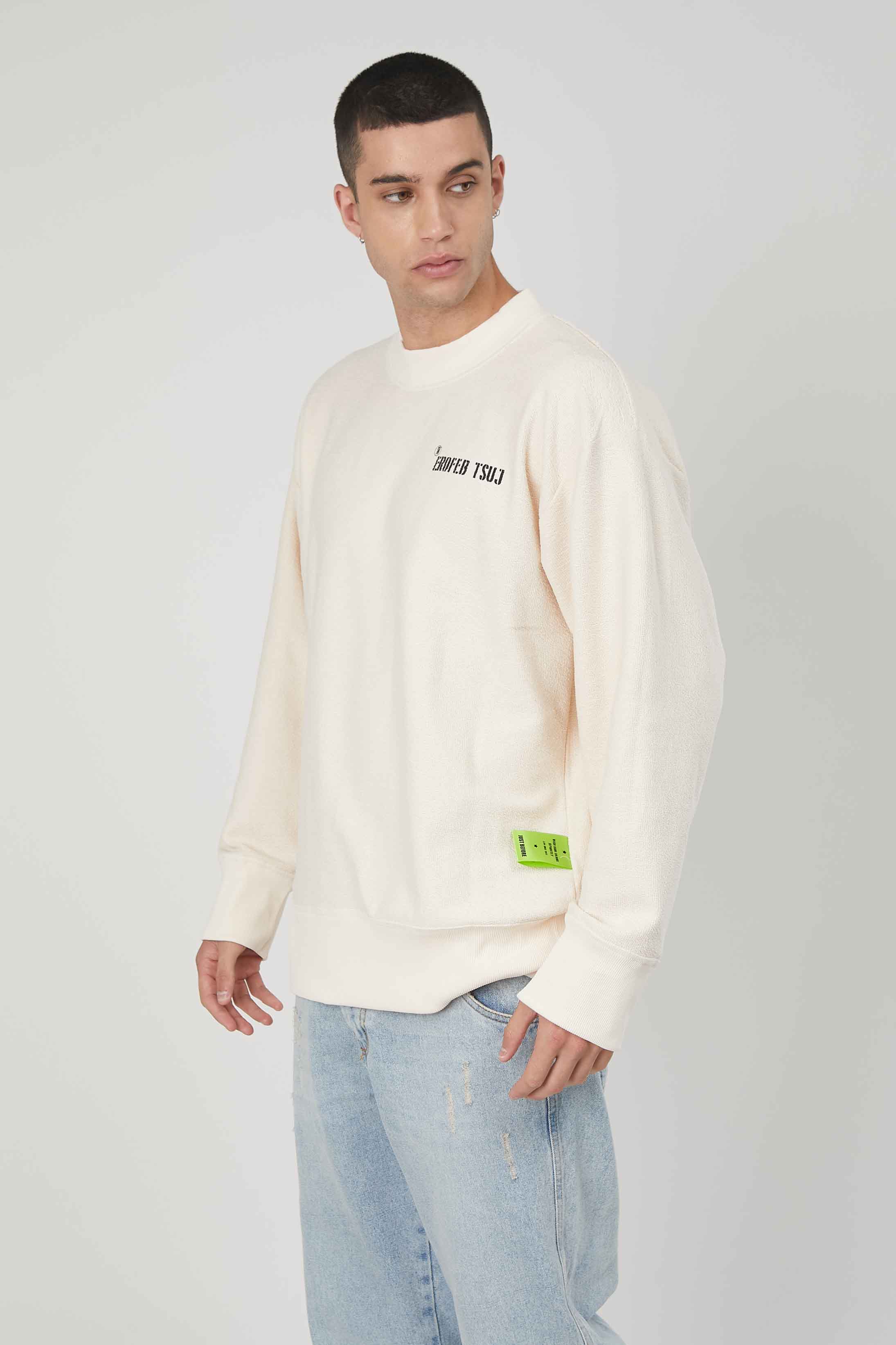 FELPA B SIDE UNISEX CREAM