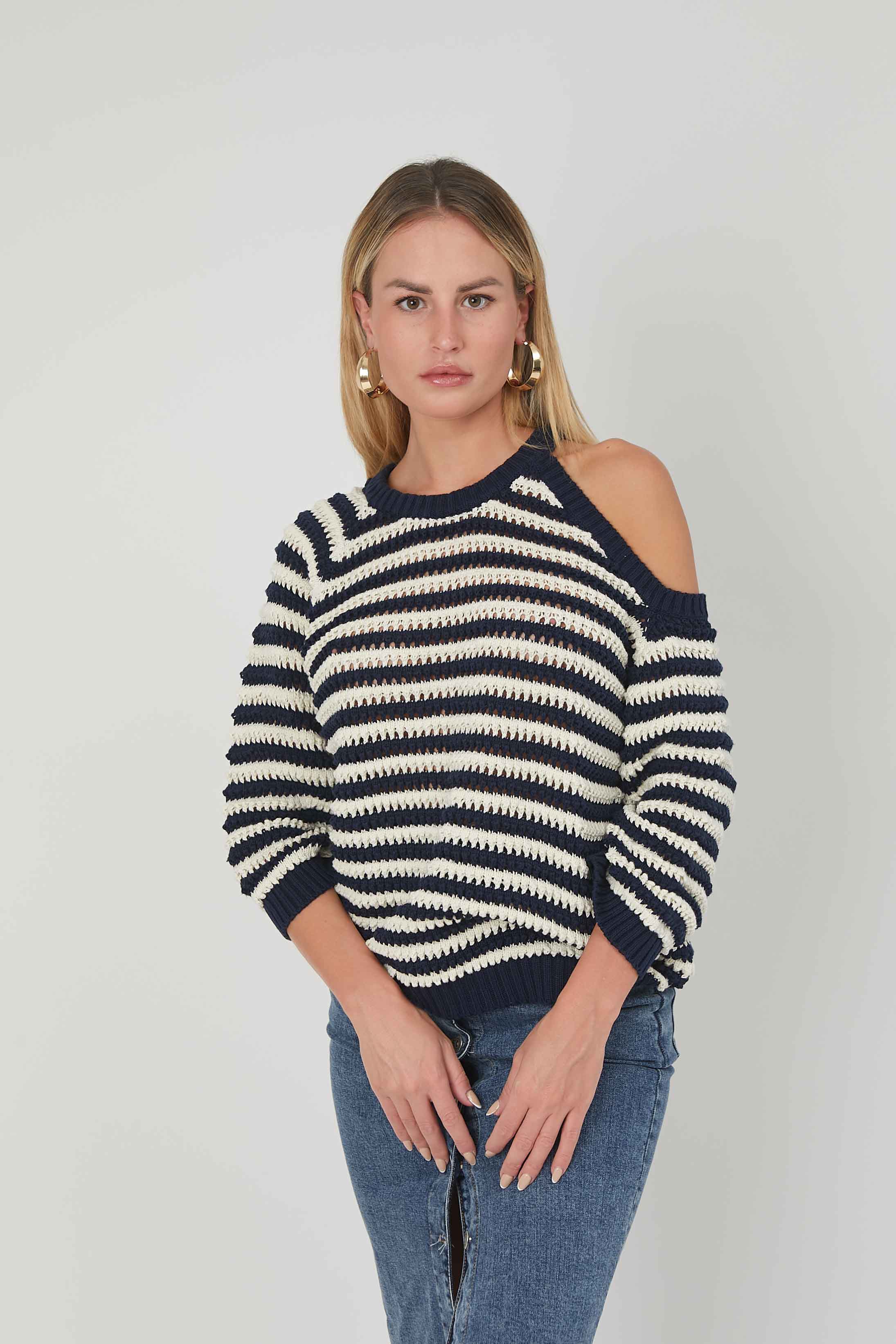 STRIPES BLACK &amp; WHITE JERSEY