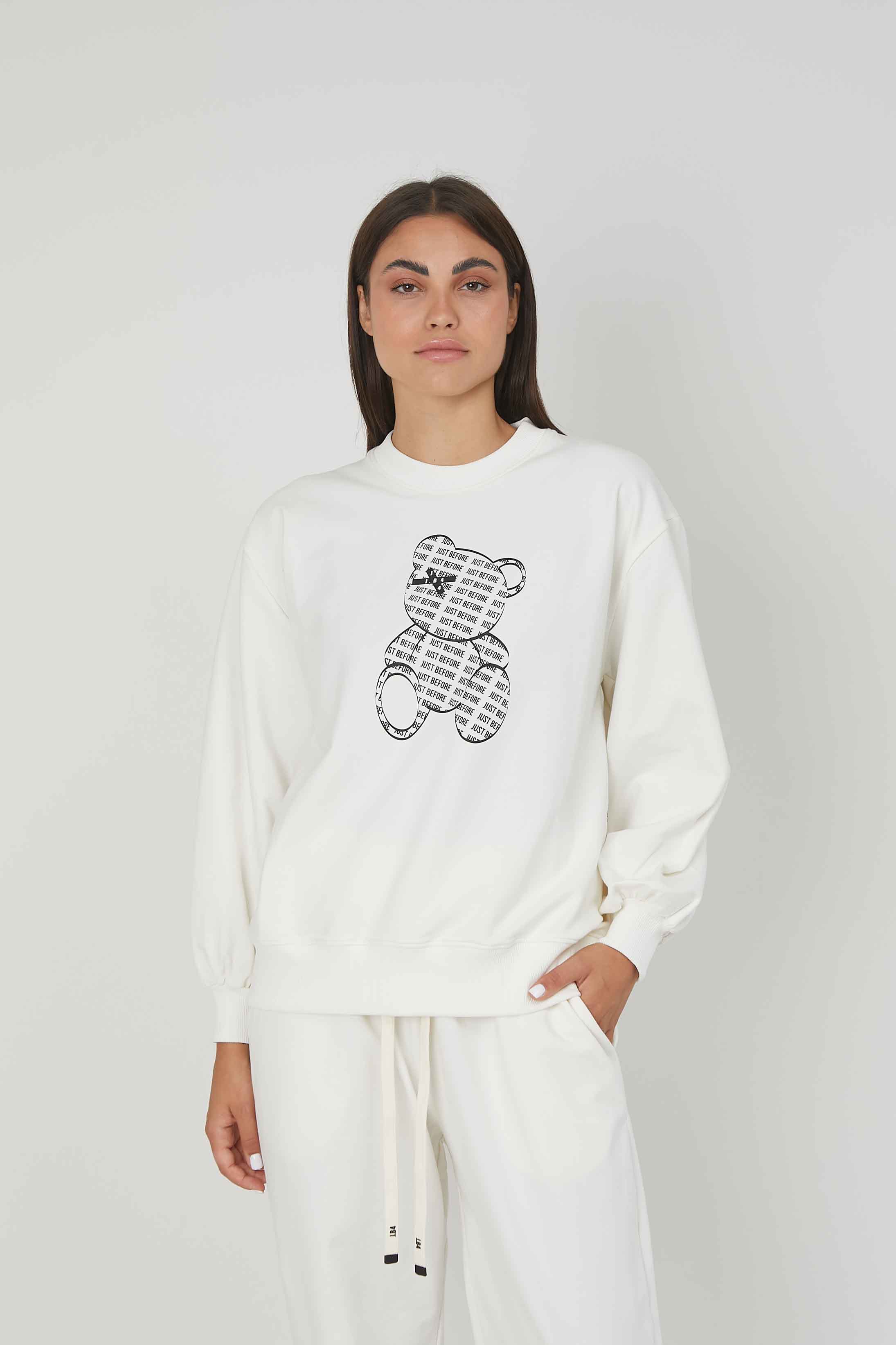 FELPA NEW ORSETTO WHITE