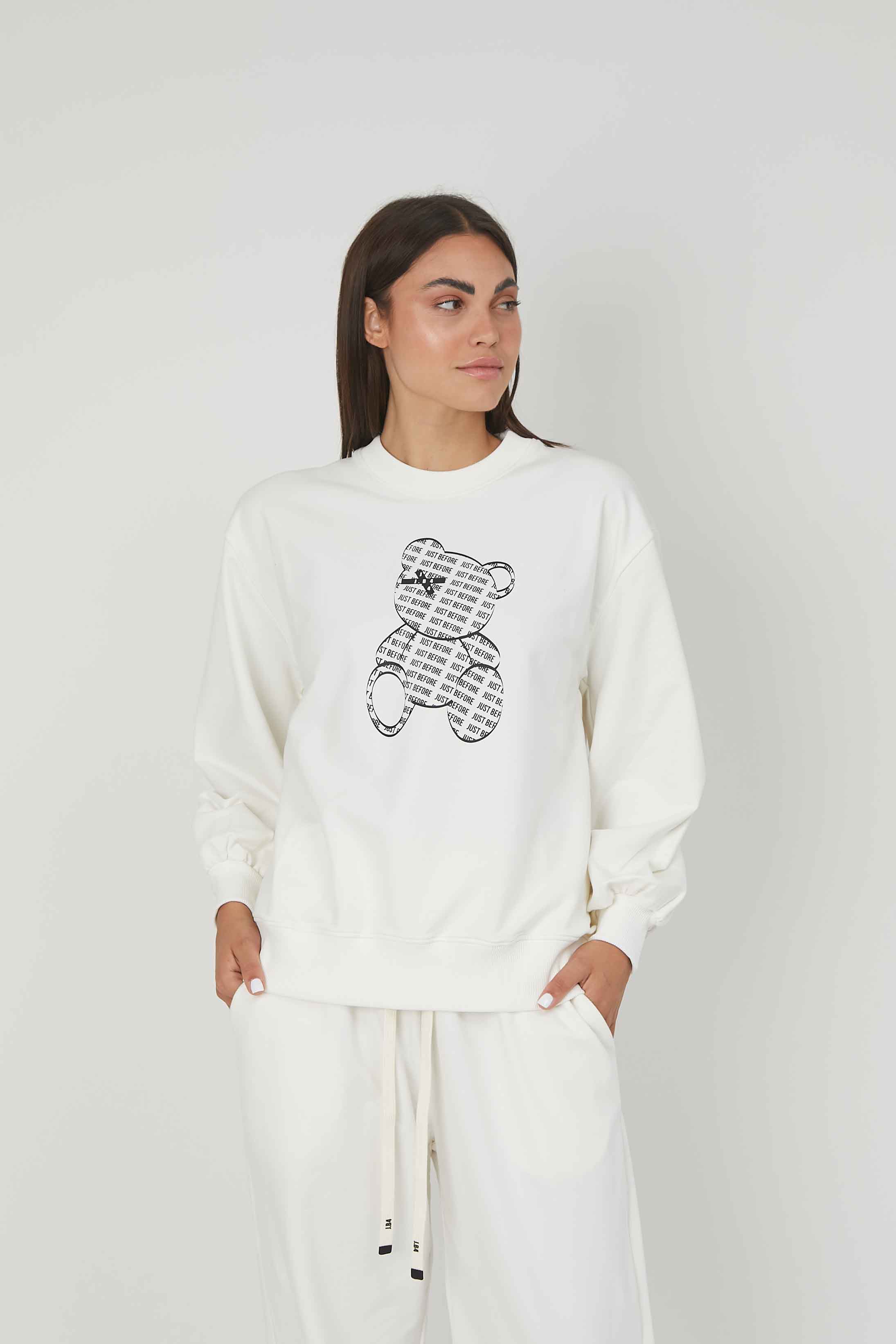 FELPA NEW ORSETTO WHITE