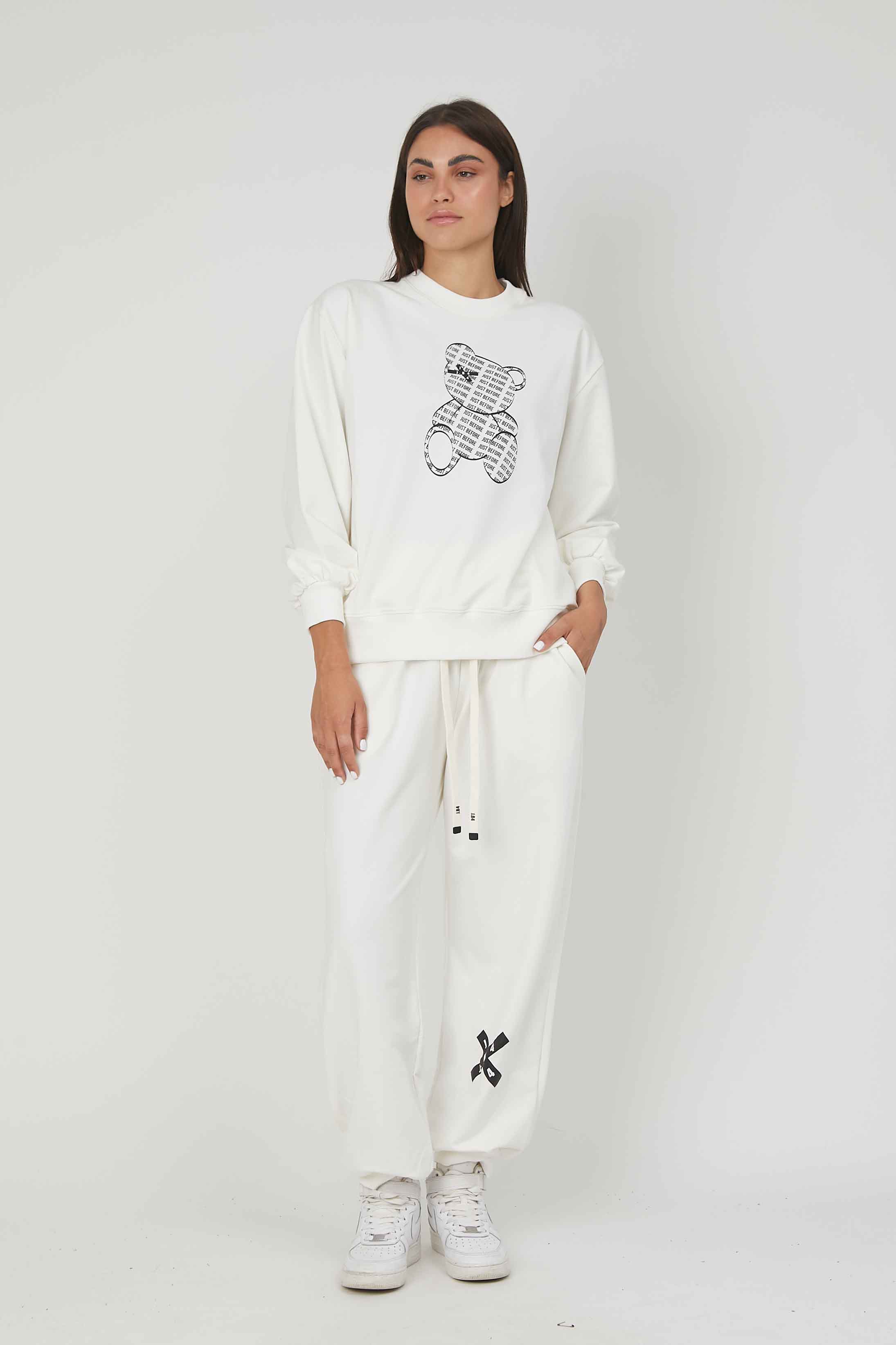 FELPA NEW ORSETTO WHITE