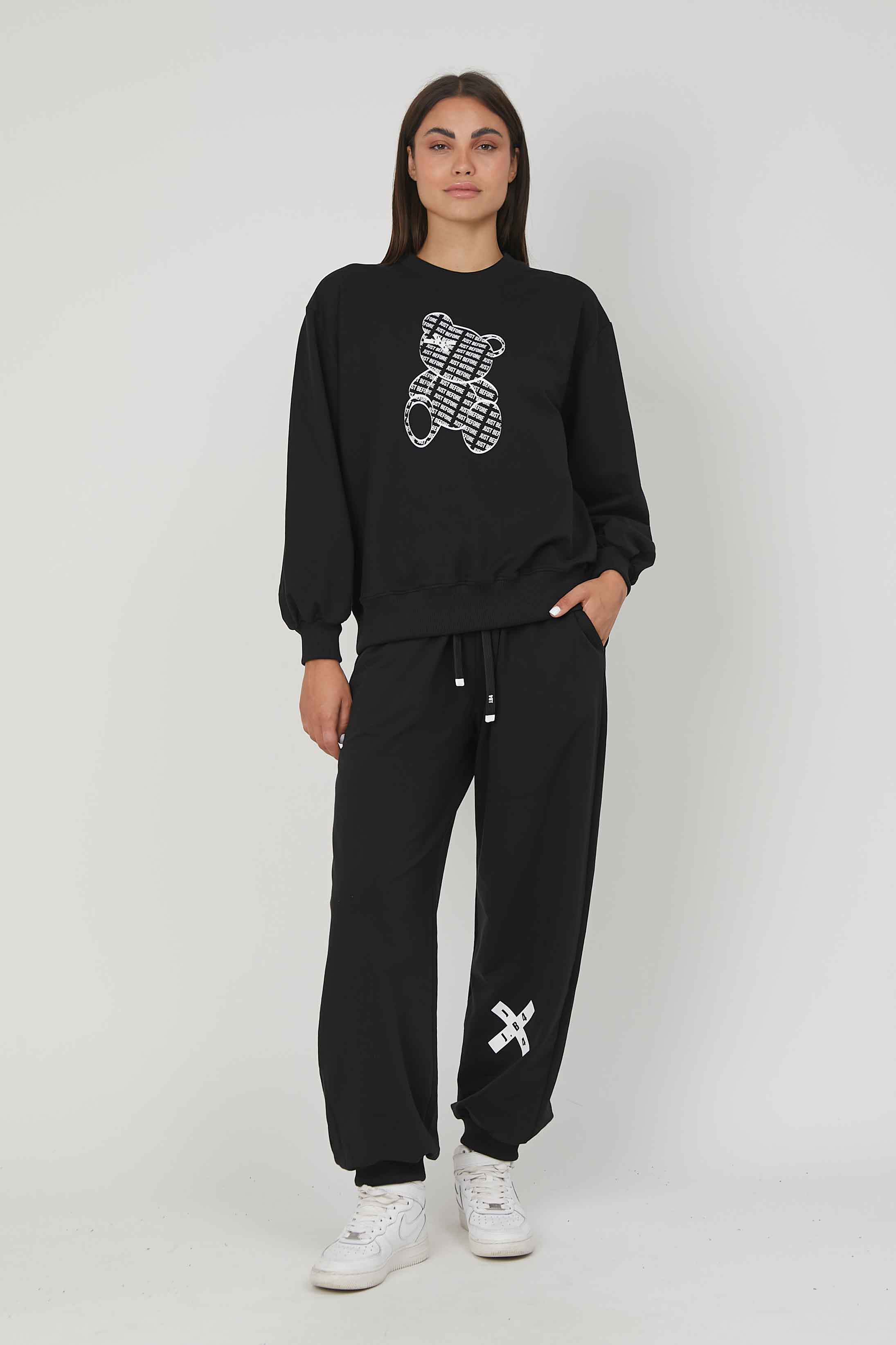 FELPA NEW ORSETTO BLACK