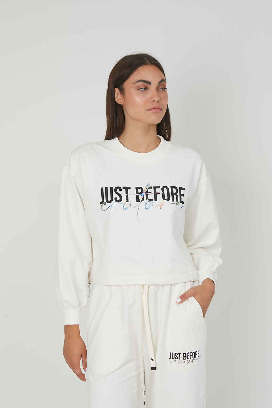 JUST BEFORE COUTURE OFF WHITE SWEATSHIP