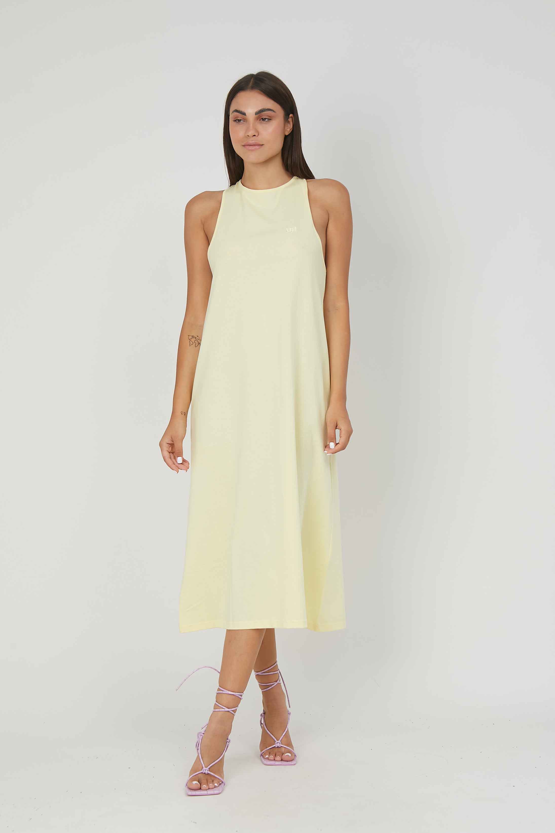 ABITO JERSEY SMANICATO YELLOW