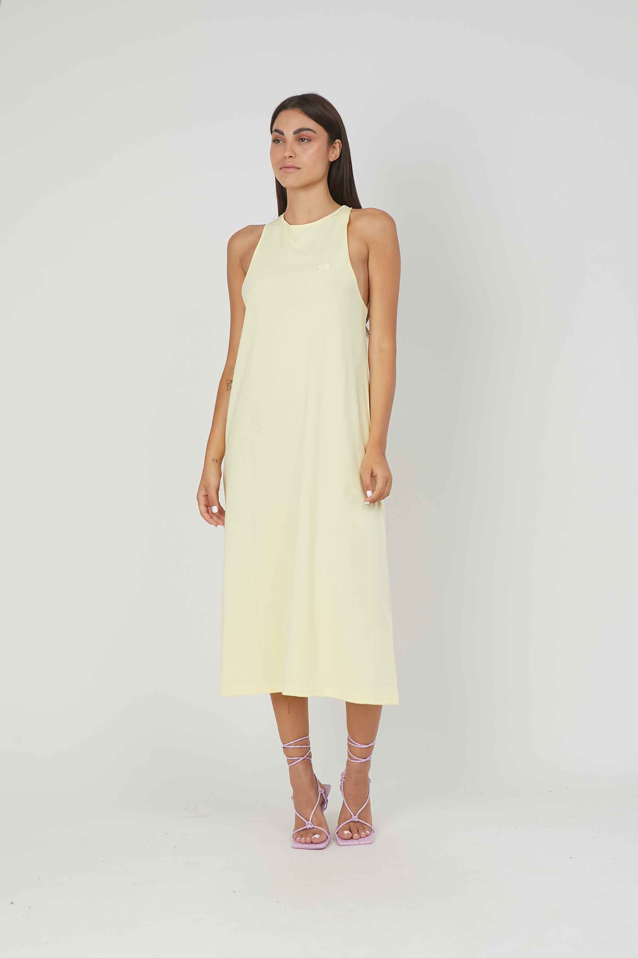 ABITO JERSEY SMANICATO YELLOW