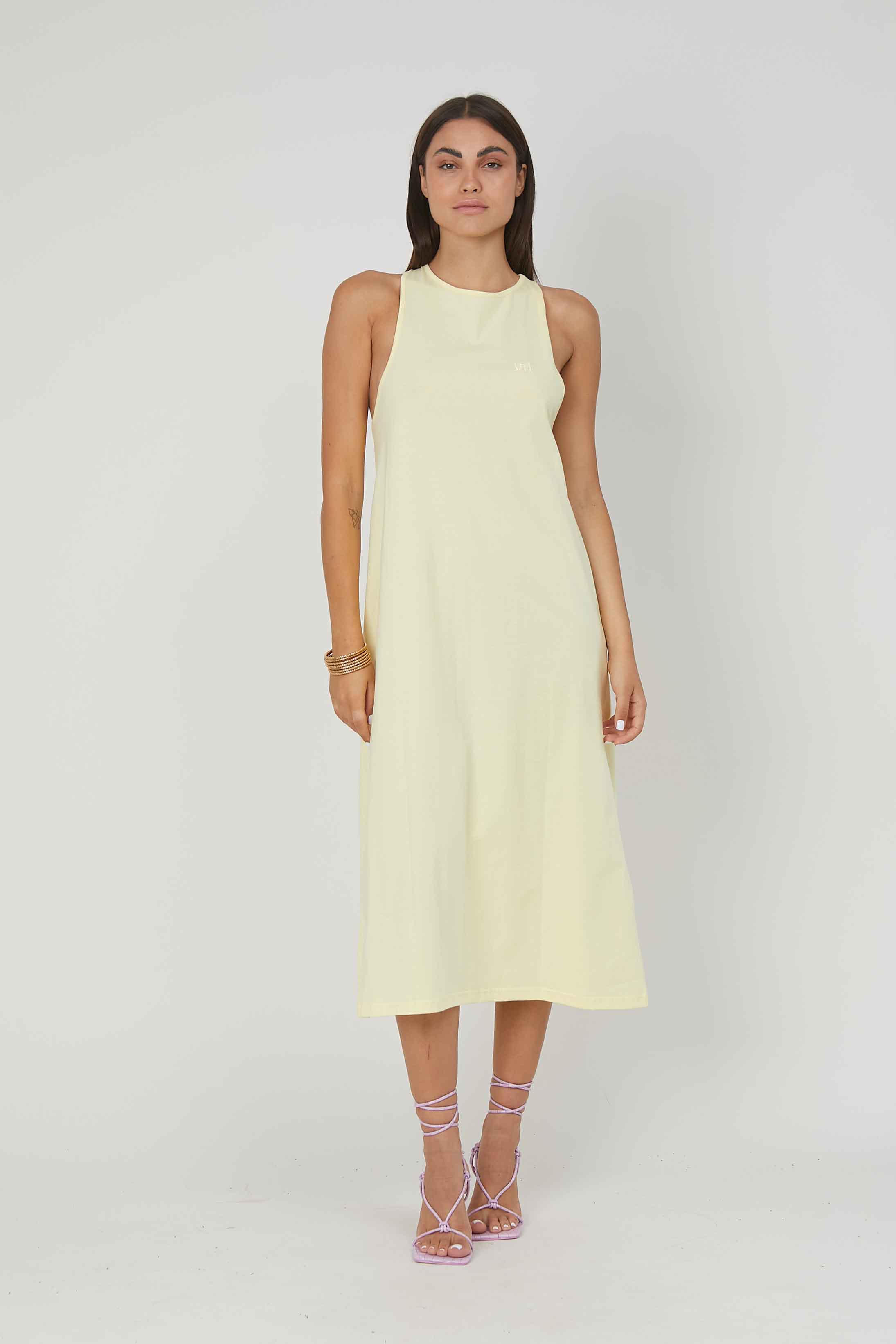 ABITO JERSEY SMANICATO YELLOW