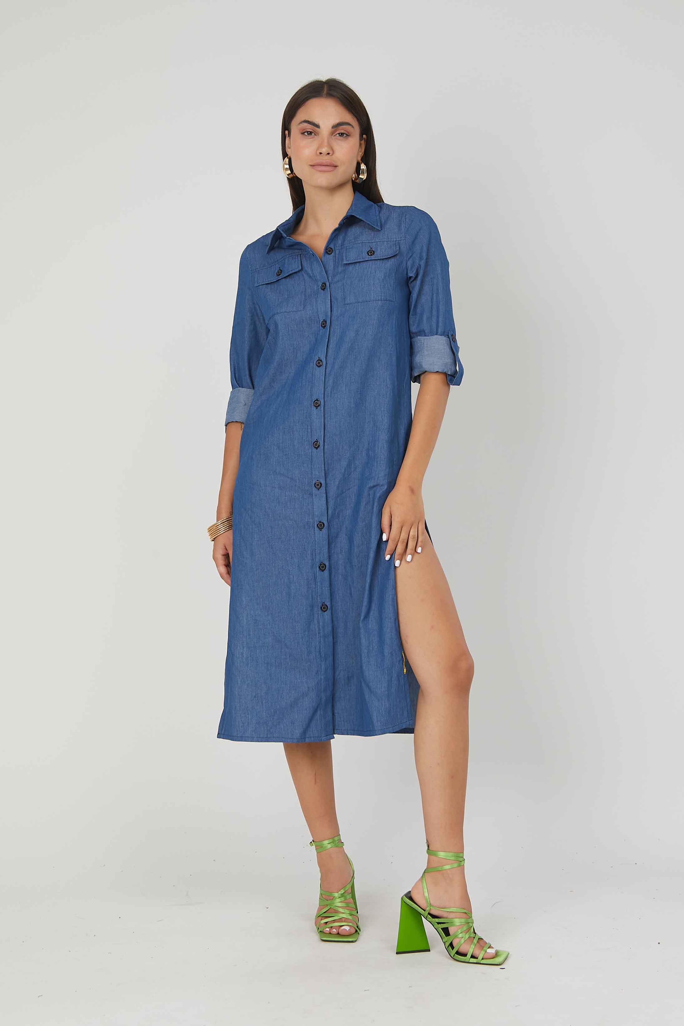 ABITO CHEMISIER DENIM