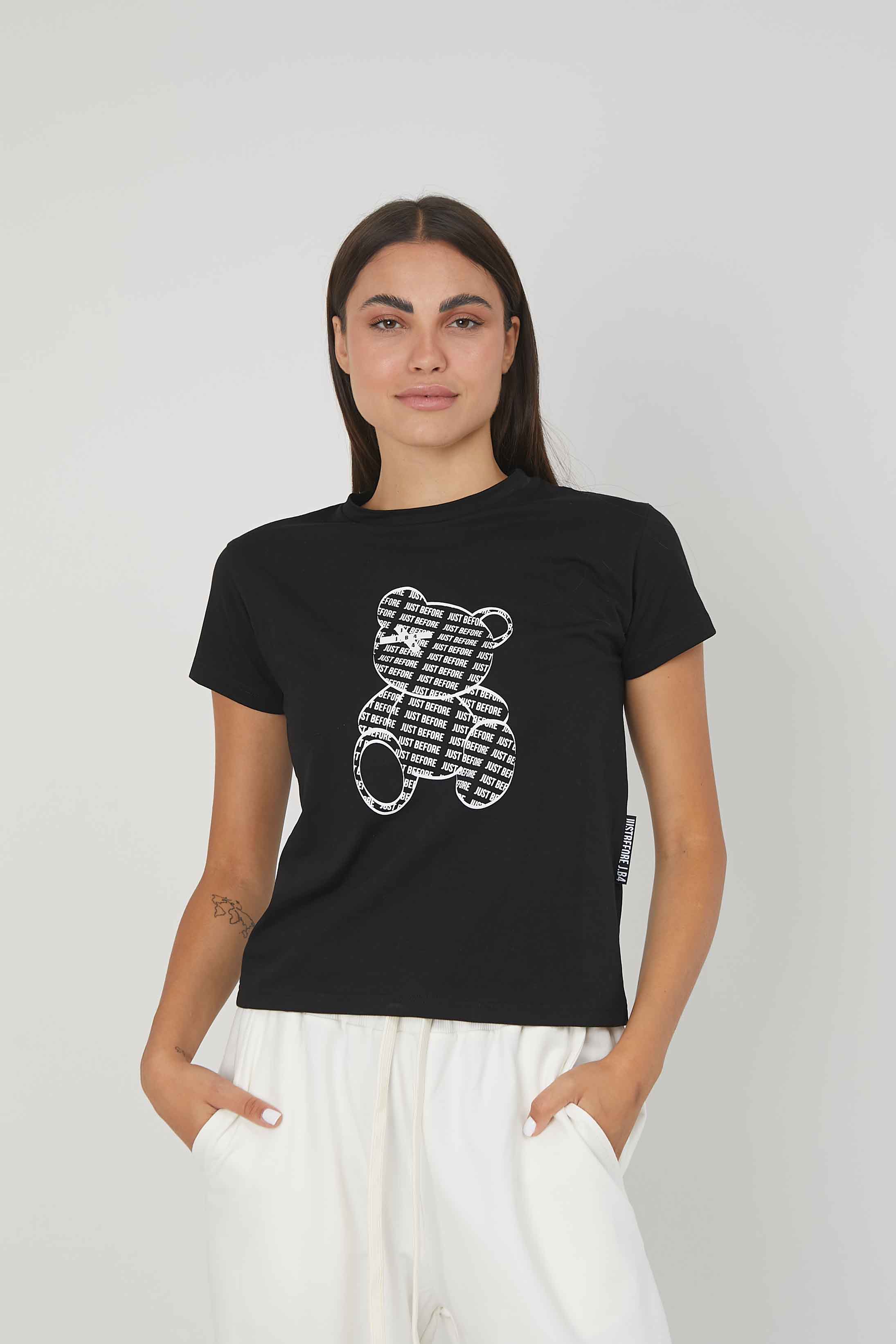 T-SHIRT NEW BEAR BLACK