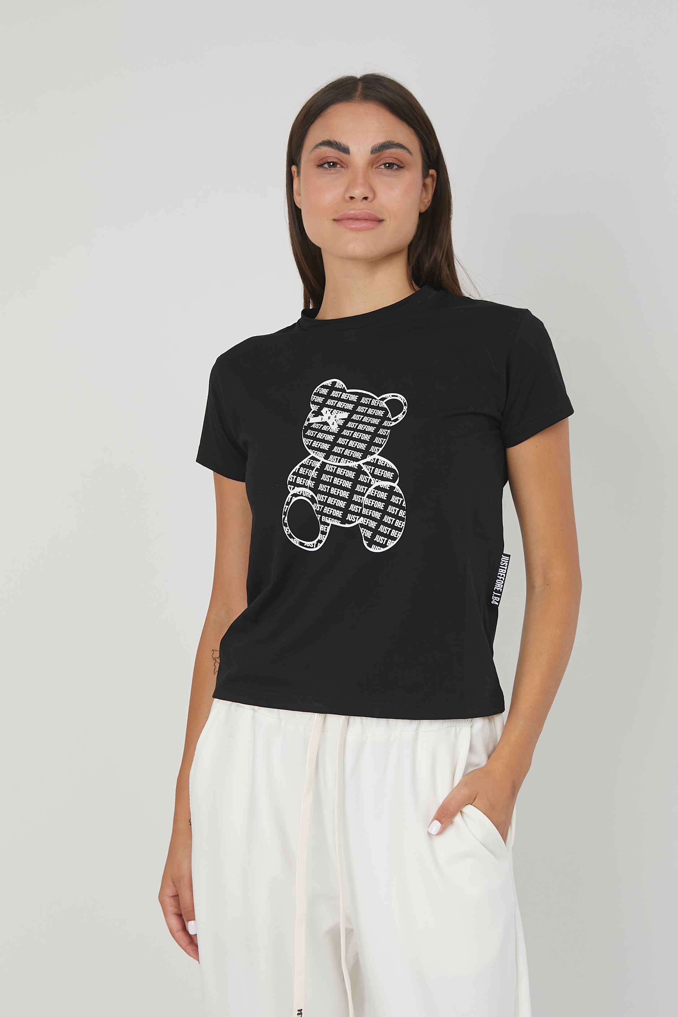 T-SHIRT NEW BEAR BLACK