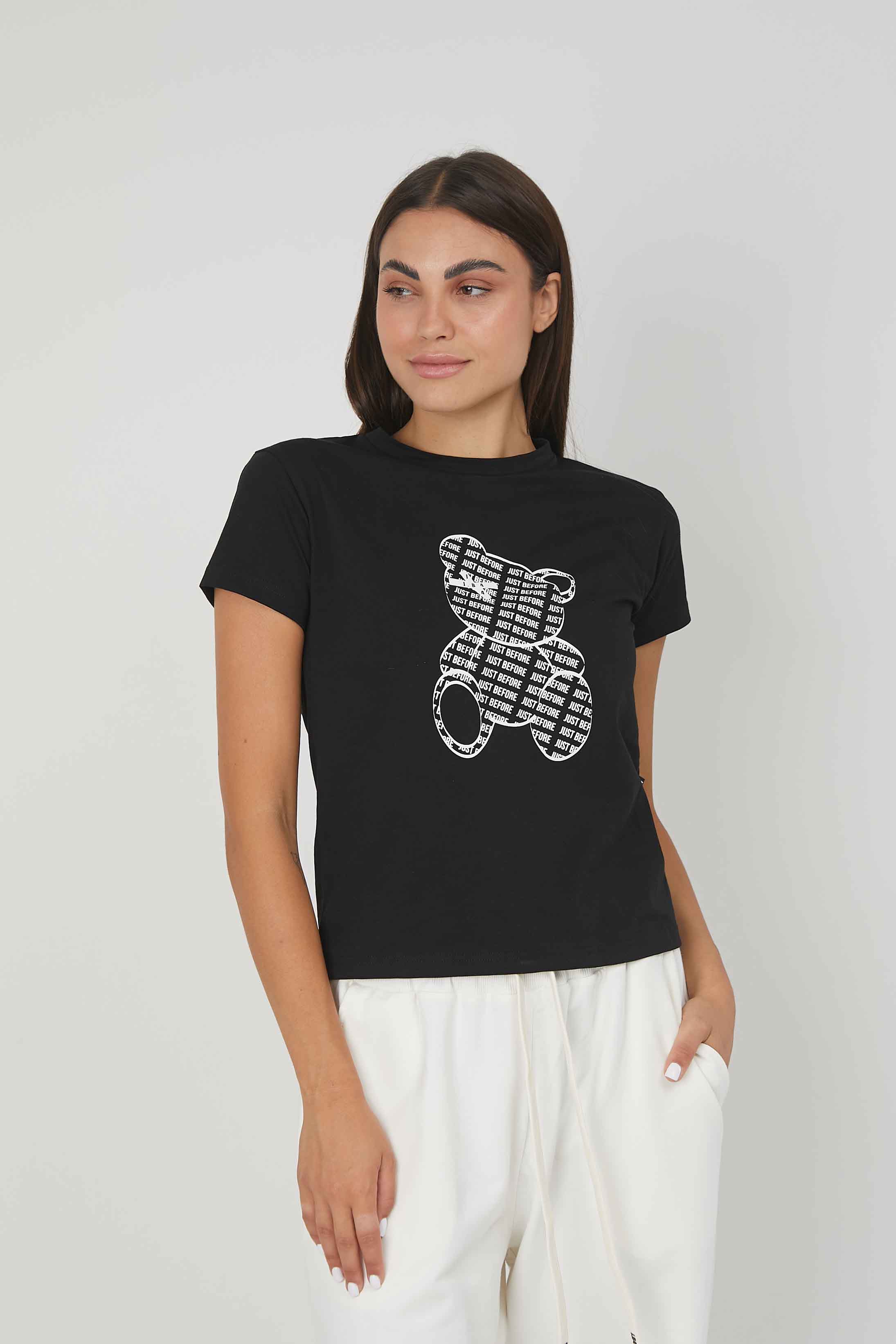 T-SHIRT NEW BEAR BLACK