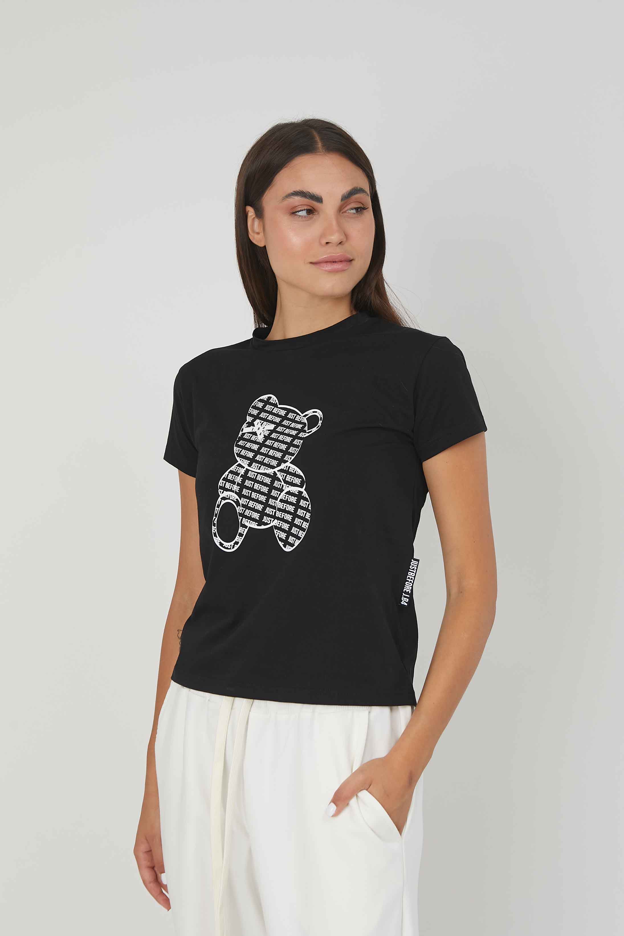 T-SHIRT NEW BEAR BLACK