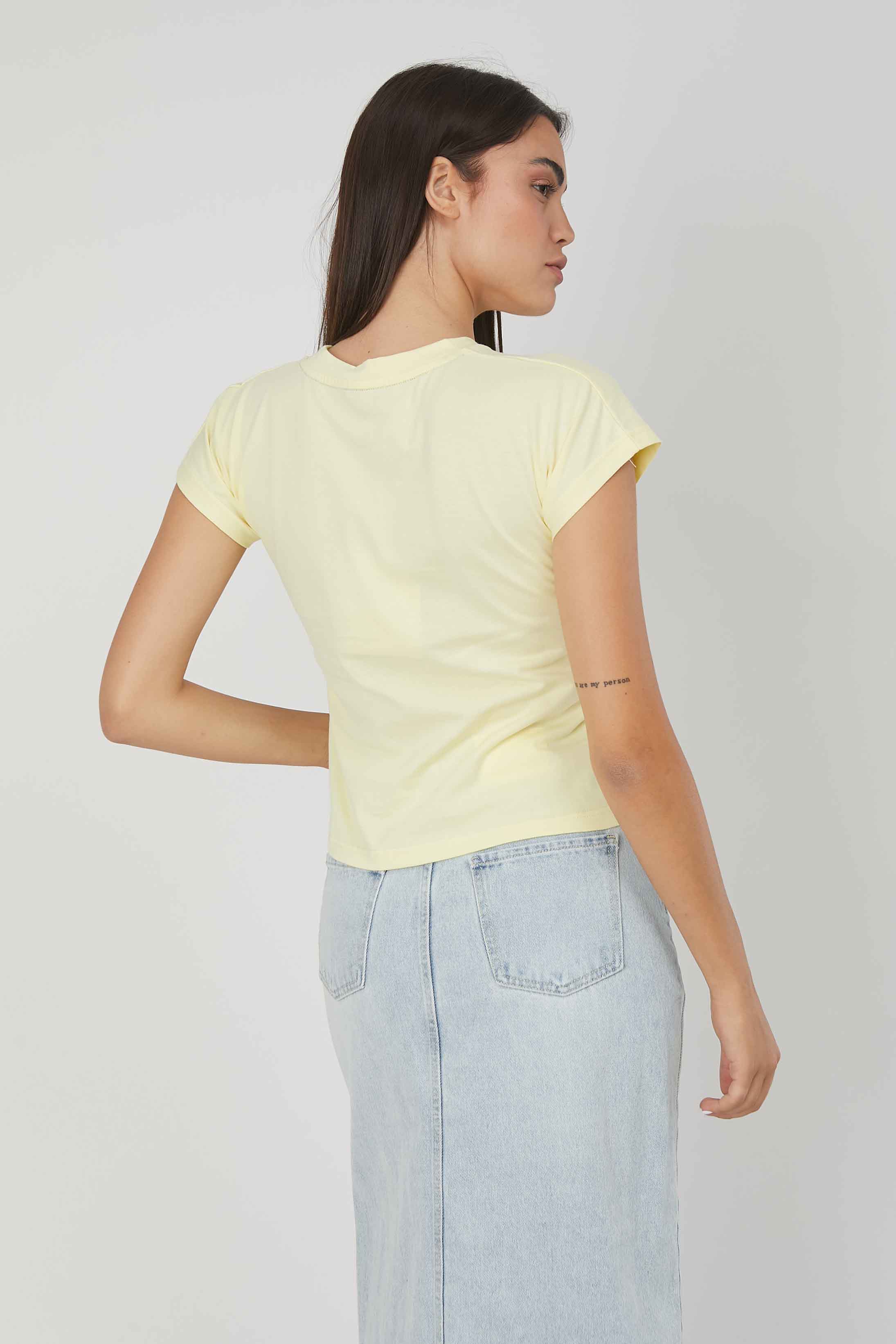 T-SHIRT ORSETTO FRIENDS YELLOW
