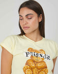 T-SHIRT ORSETTO FRIENDS YELLOW