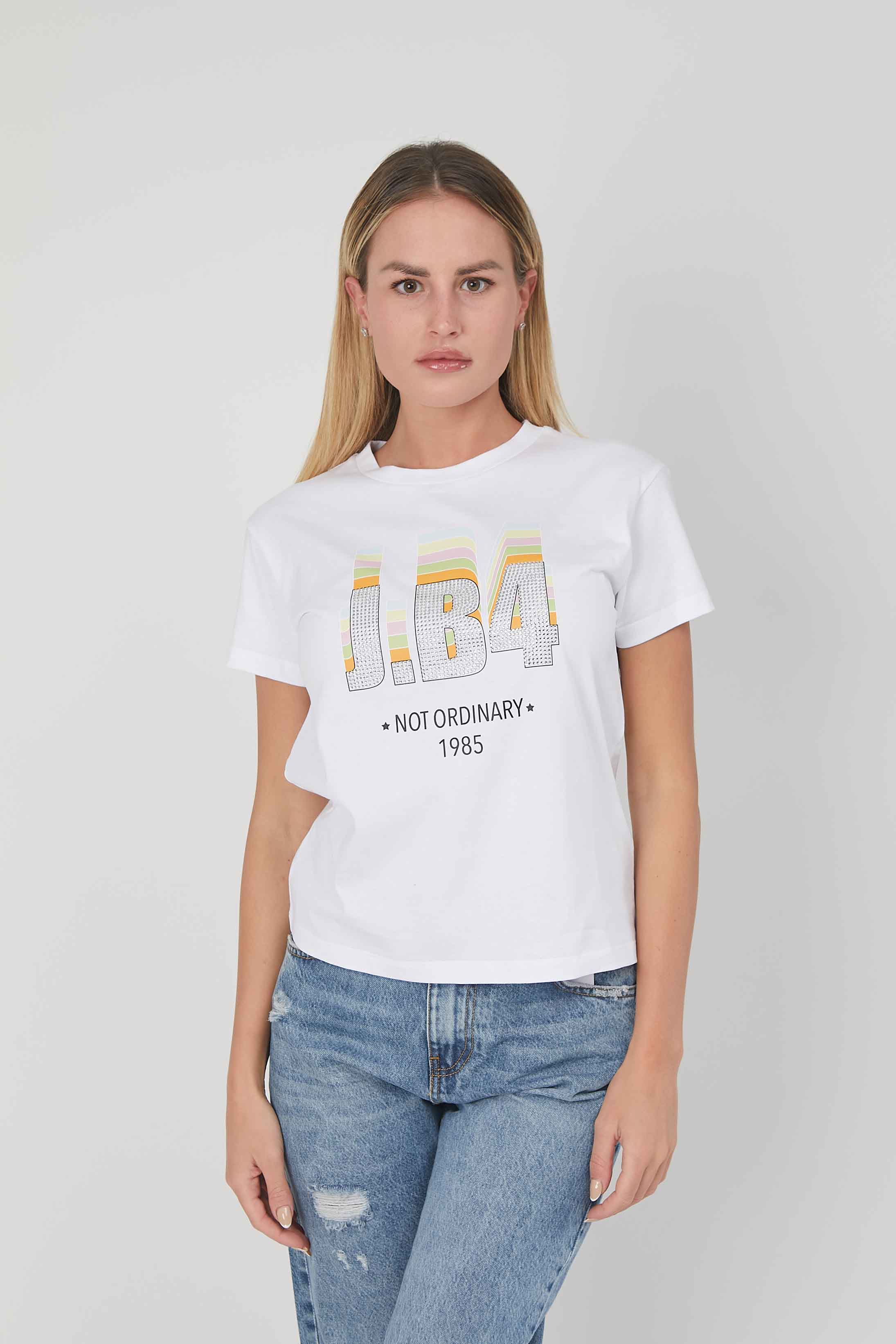 T-SHIRT LOGO ARCOBALENO WHITE