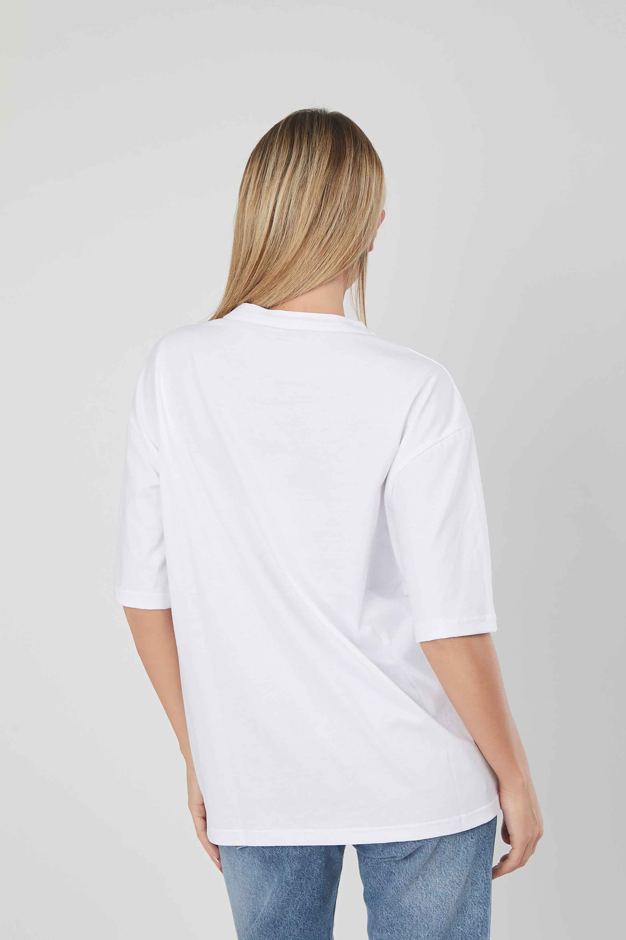 T-SHIRT LOGO LAMINATO WHITE