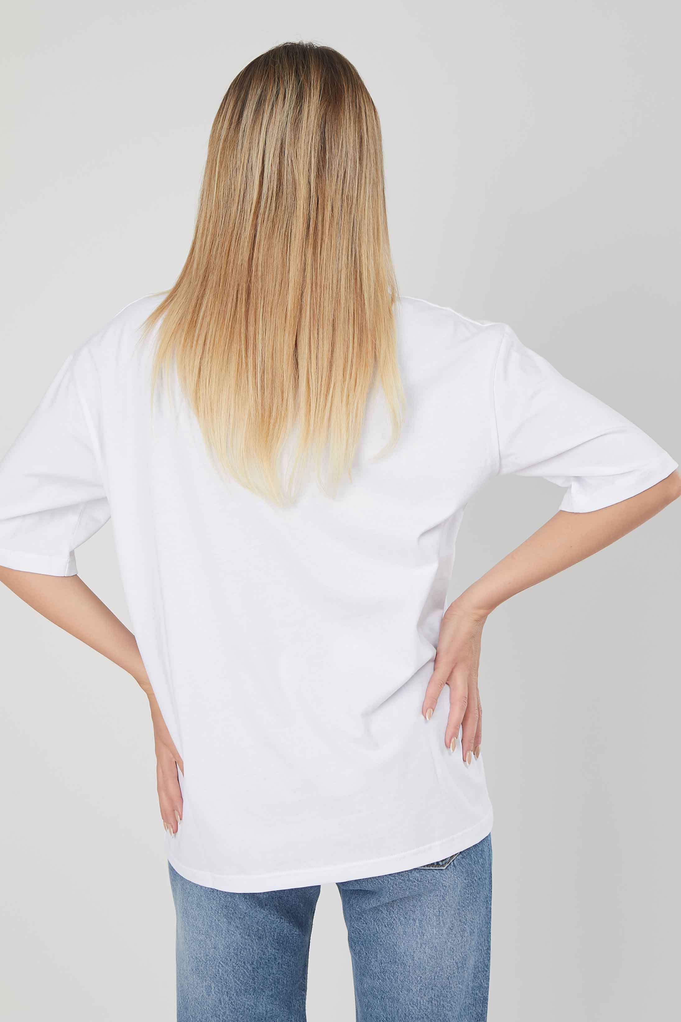 T-SHIRT STAMPA LABBRA WHITE