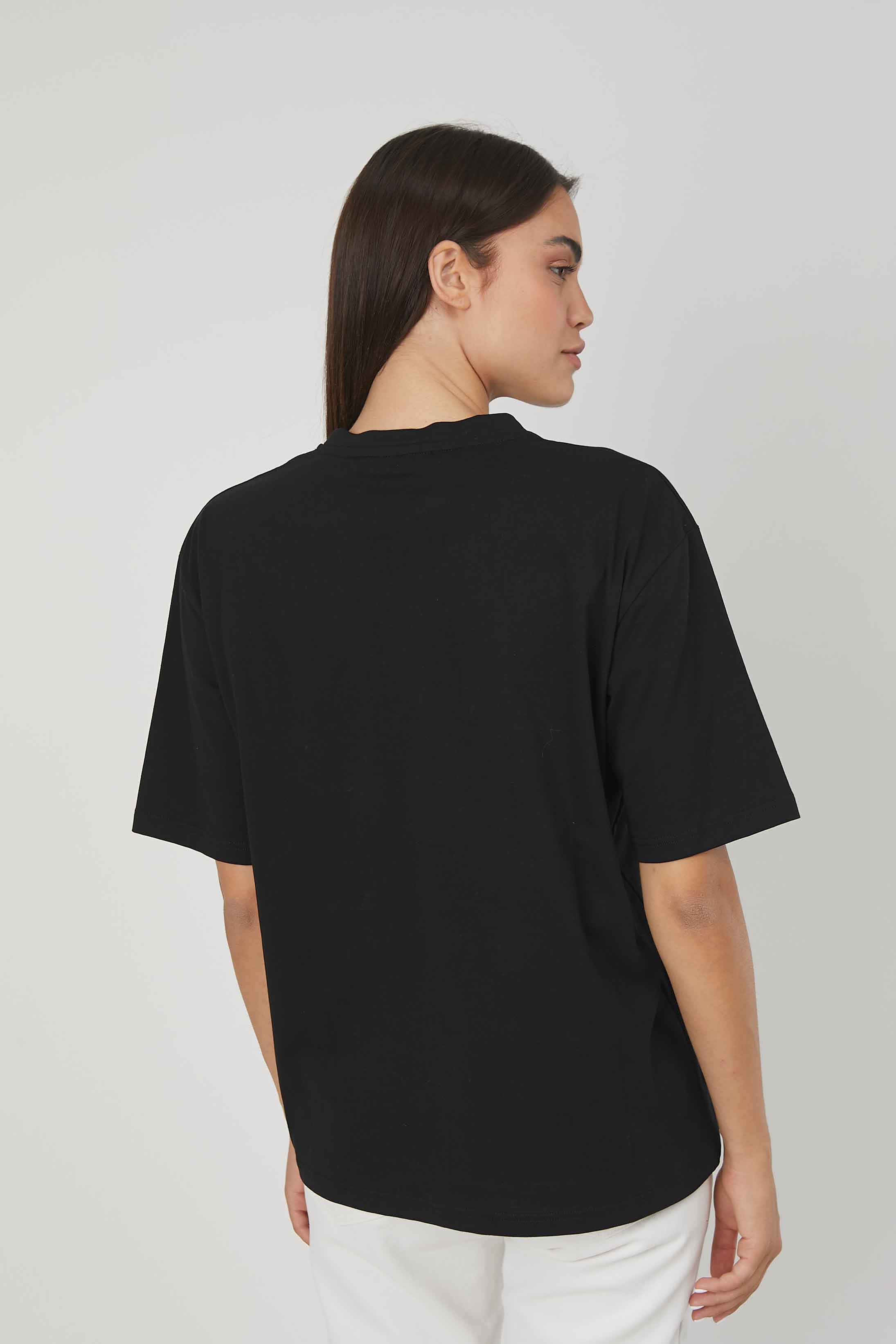 T-SHIRT STAMPA LABBRA BLACK
