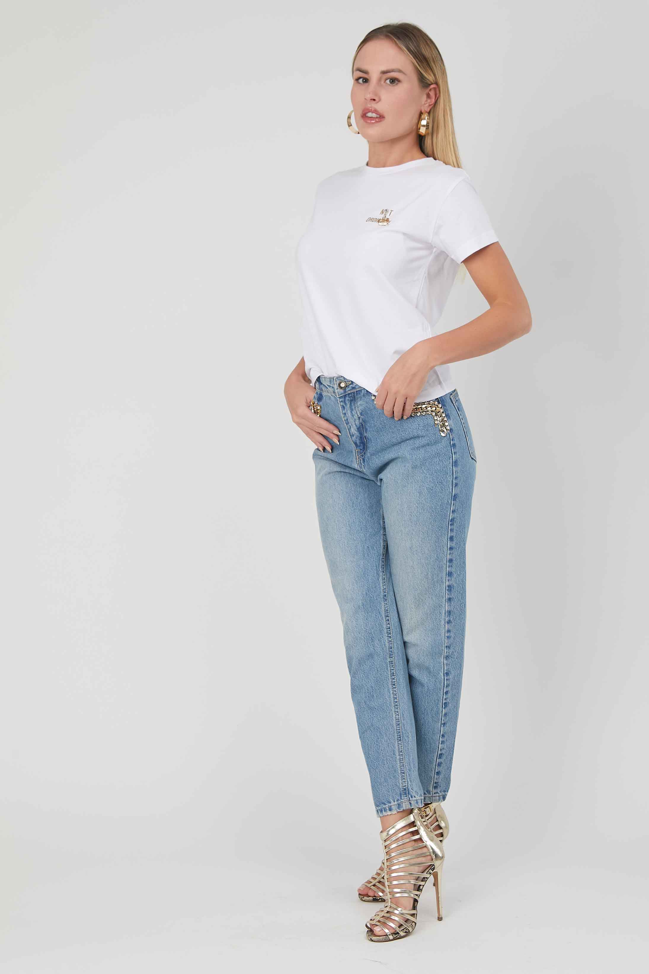 T-SHIRT PIN STRASS WHITE