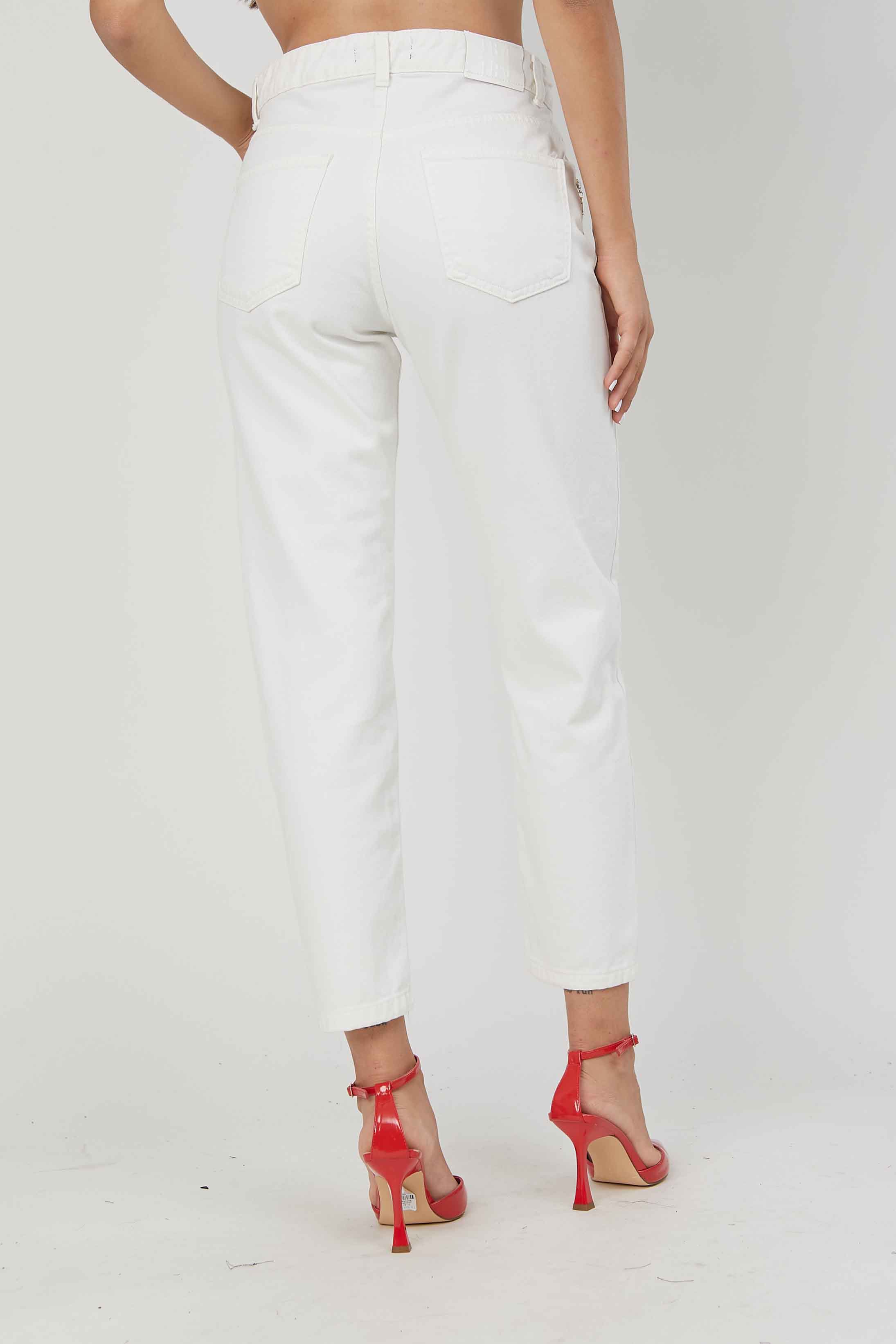 JEANS SLIM FIT ROTTURE WHITE