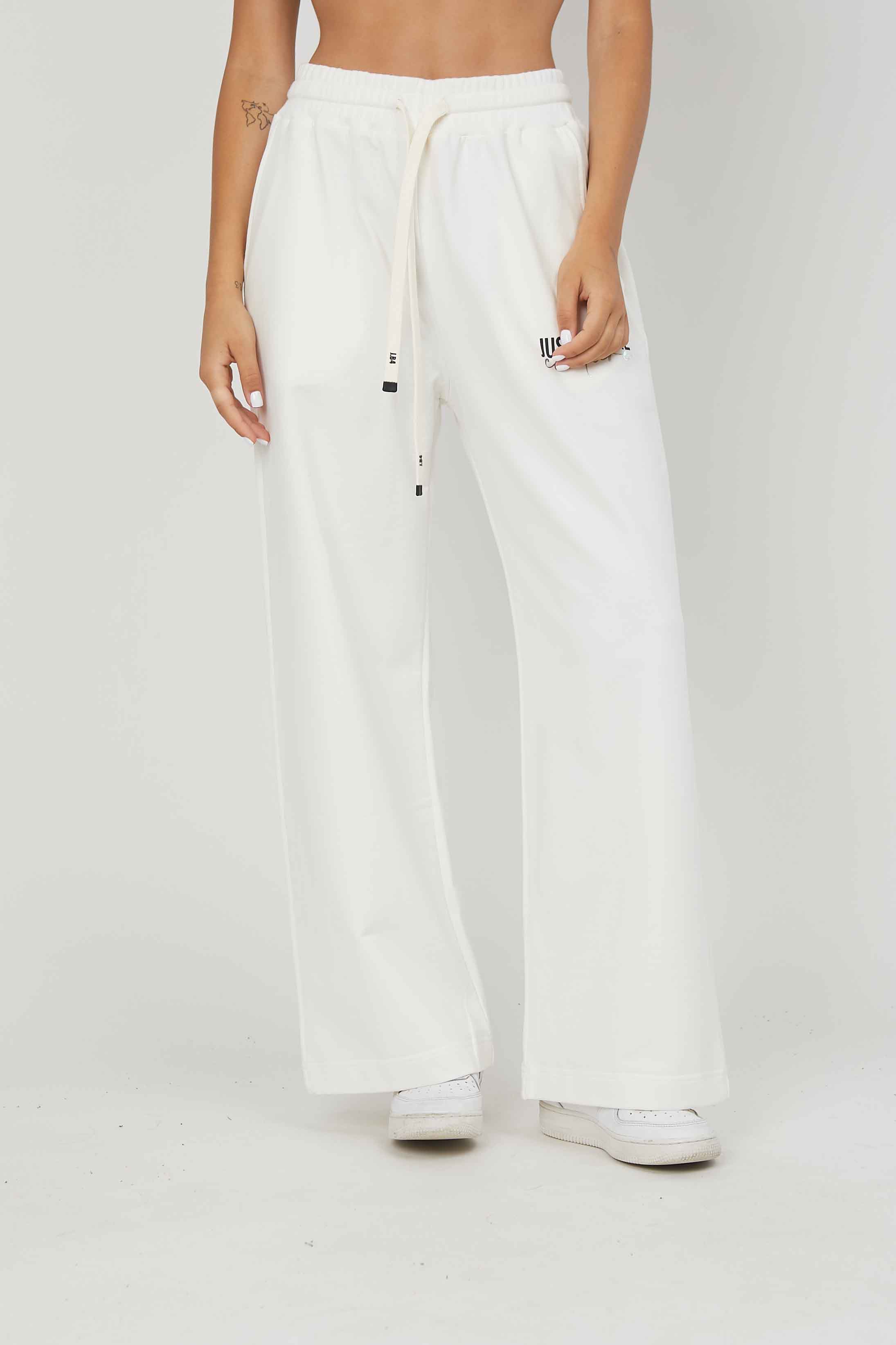 PANTALONI FELPA JUST BEFORE COUTURE OFF WHITE