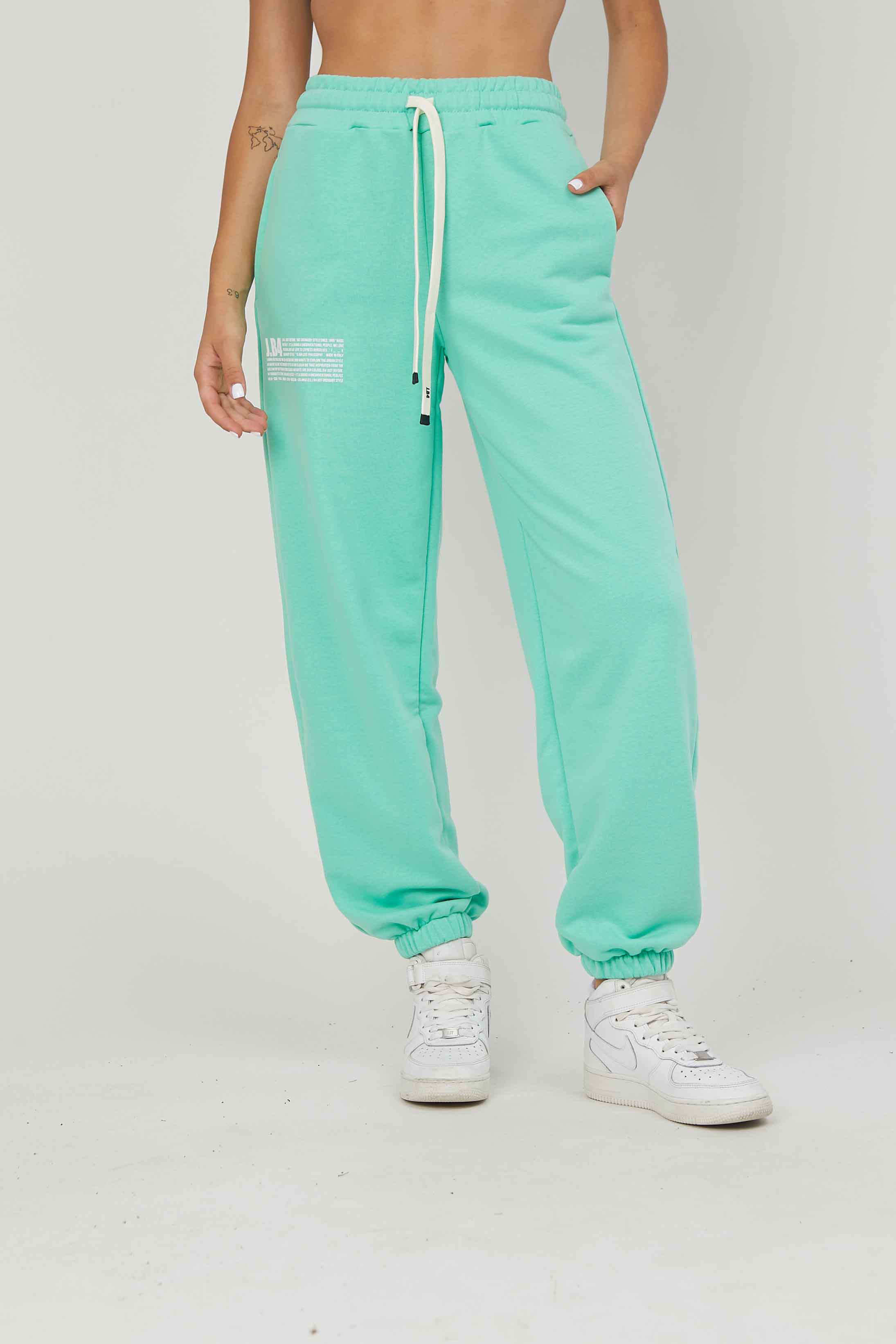JOGGERS FELPA STAMPA TIFFANY