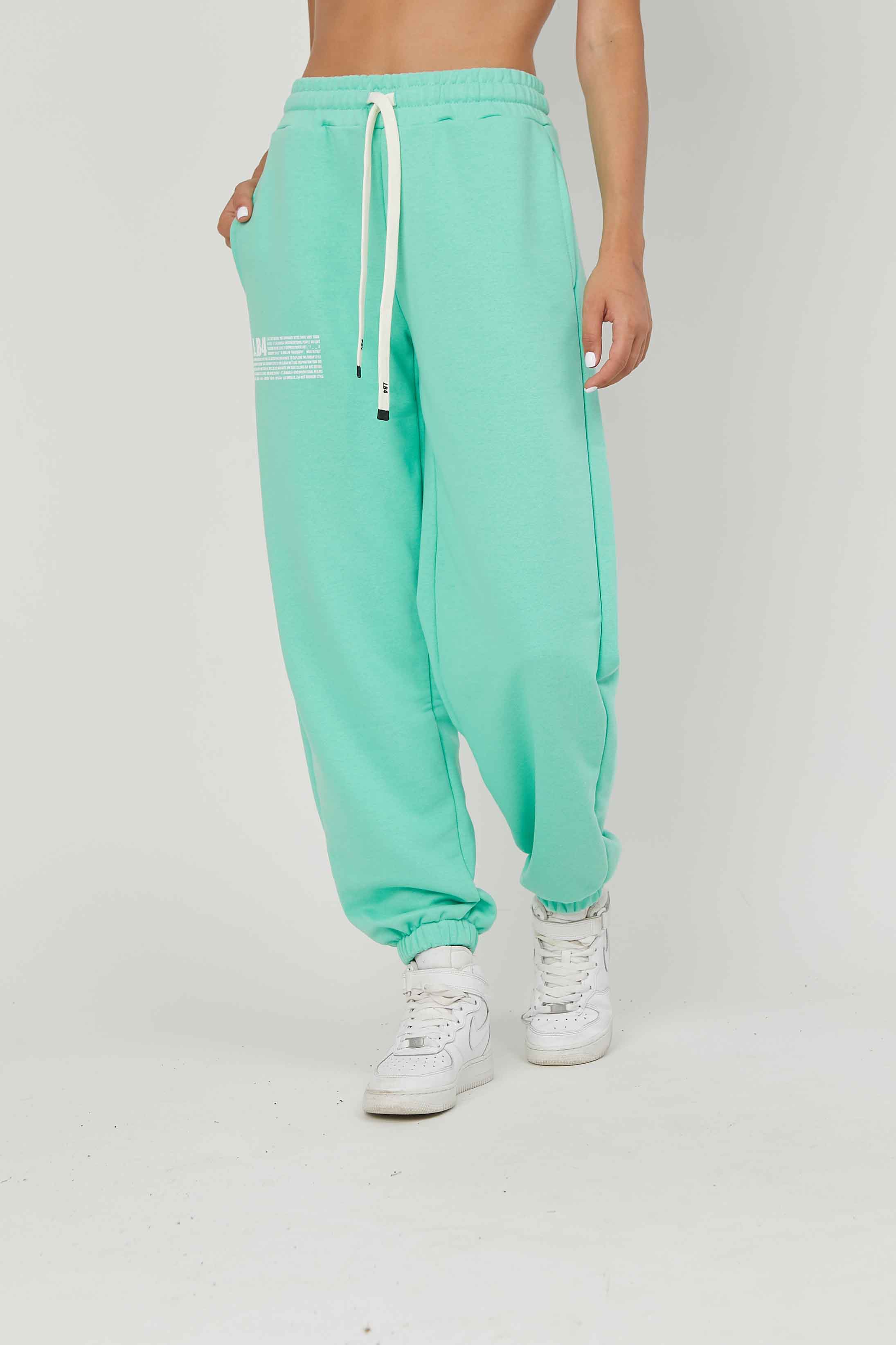 JOGGERS FELPA STAMPA TIFFANY