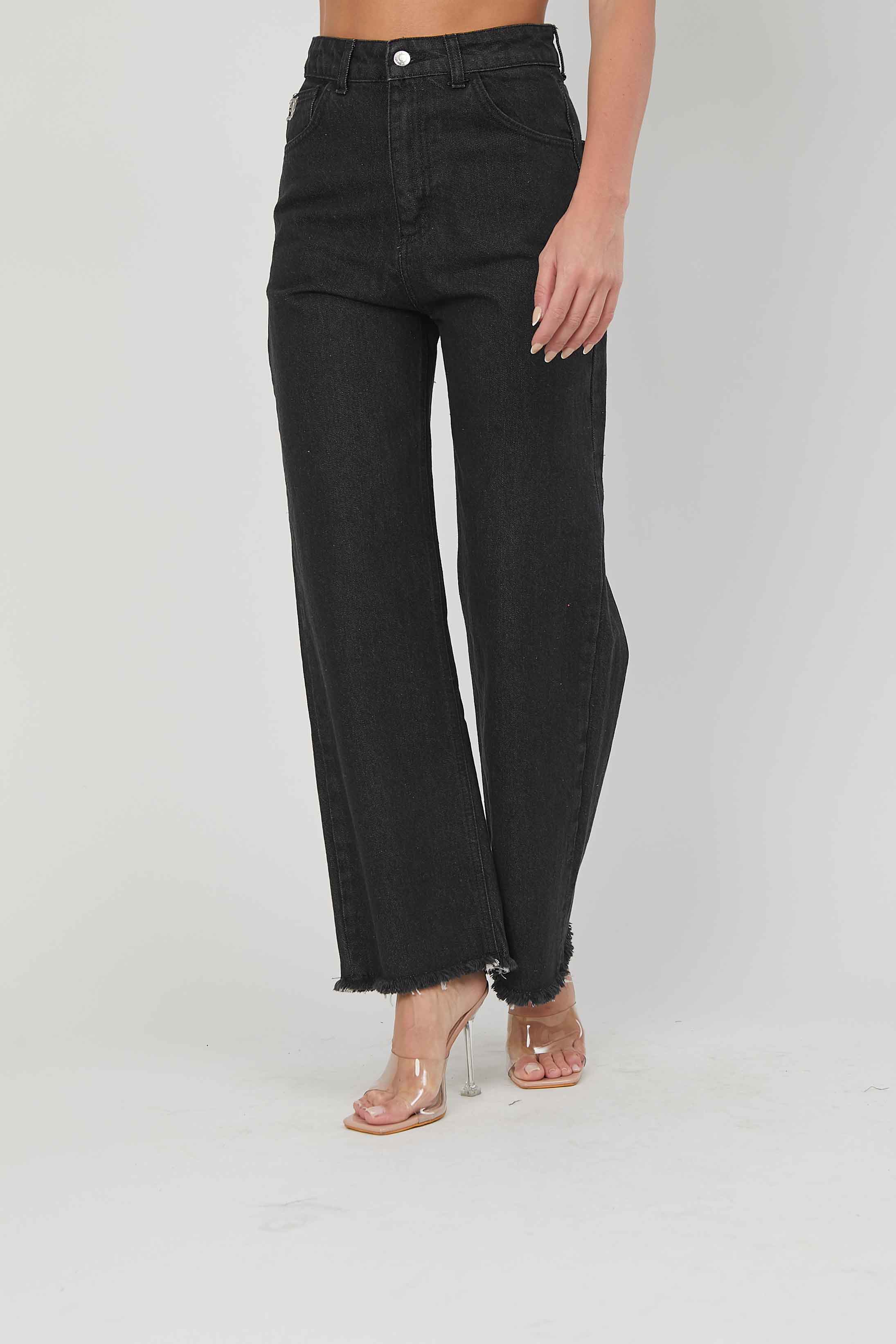 JEANS COMFORT VITA ALTA BLACK