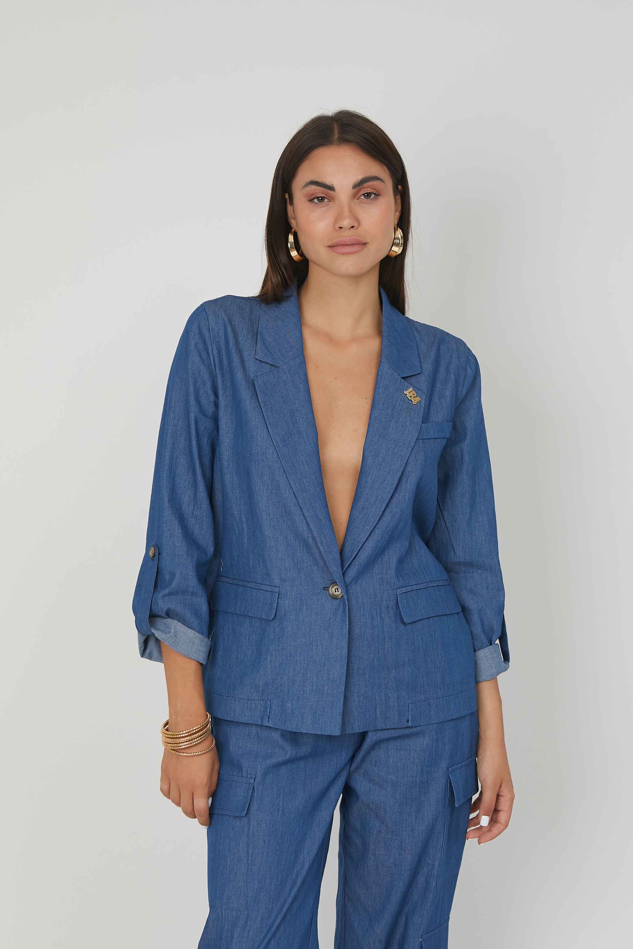 BLAZER CHAMBRAY DEMIN