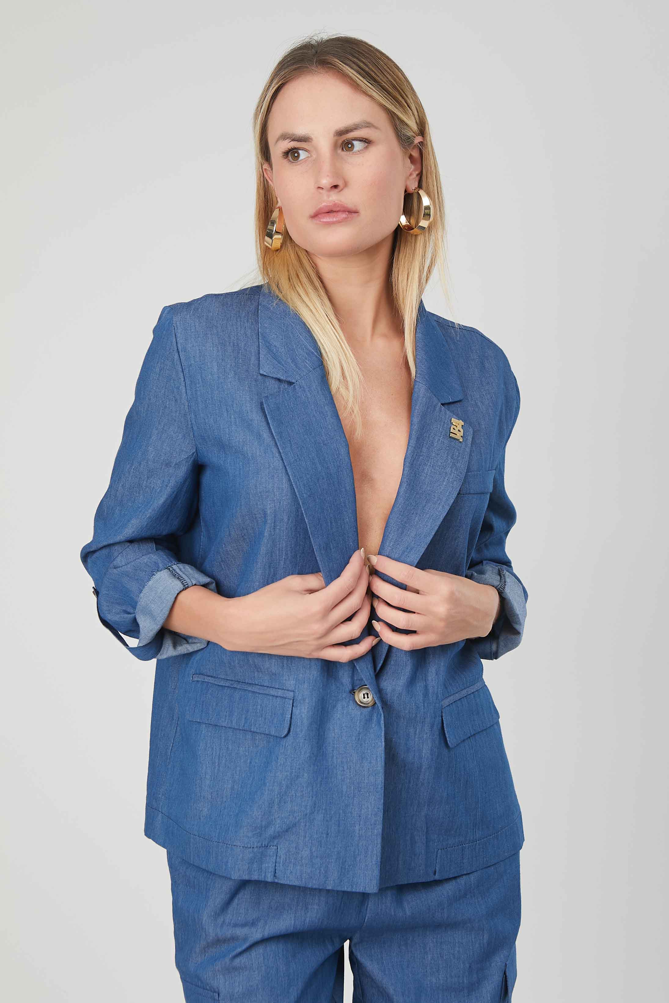 BLAZER CHAMBRAY DEMIN