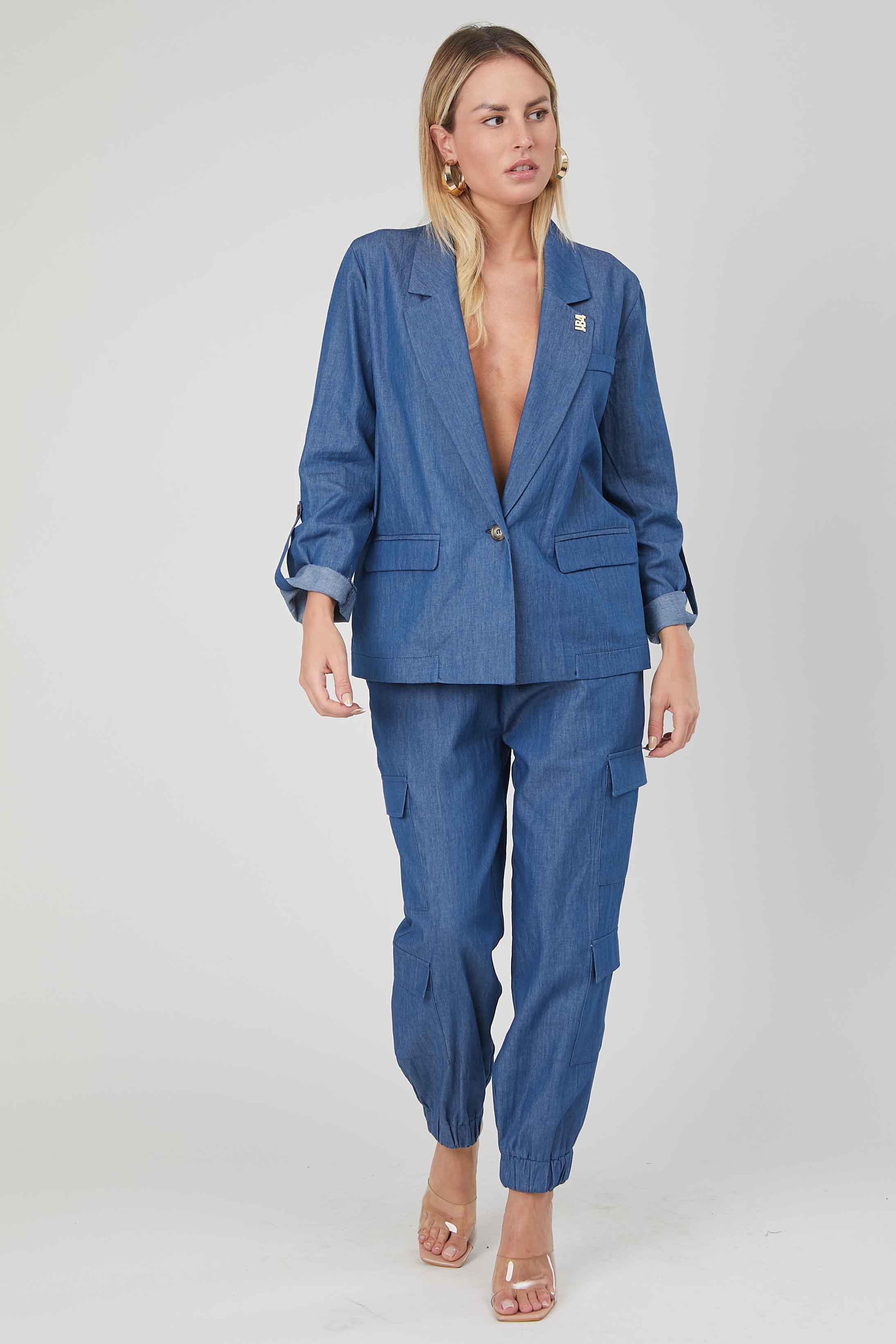 BLAZER CHAMBRAY DEMIN