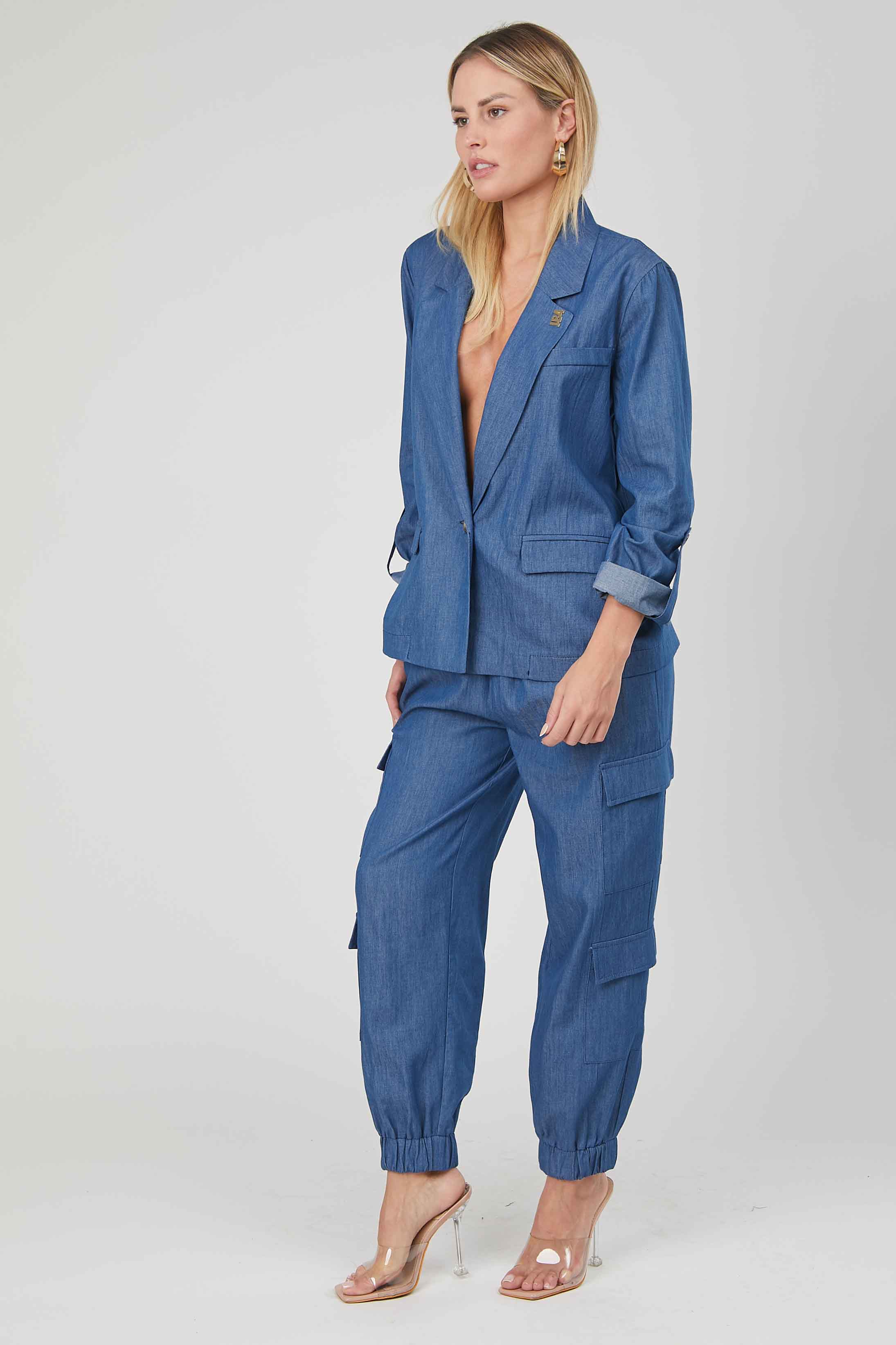 BLAZER CHAMBRAY DEMIN