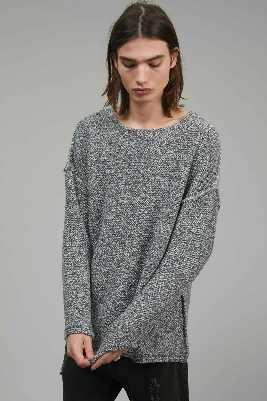 MAGLIA PATCH GOMMA GRIGIA