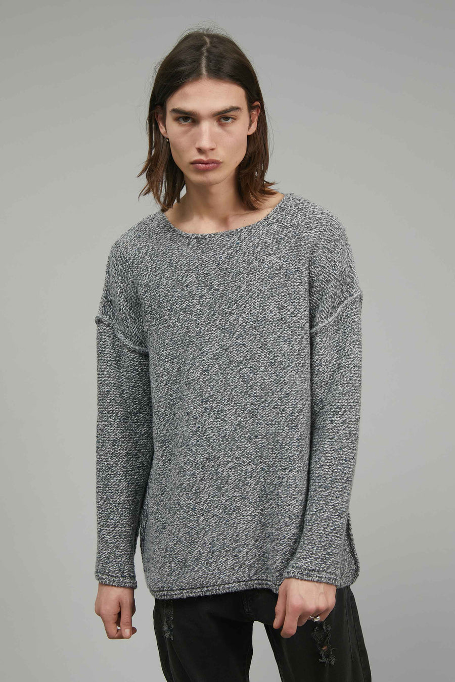 MAGLIA PATCH GOMMA GRIGIA