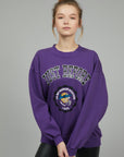 PURPLE COLLEGE SWEATSHIRT