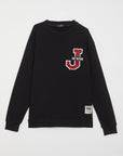 BLACK J LOGO NECK SWEATSHIRT