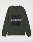 DARK GREEN QR CODE SWEATSHIRT