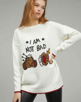 CHRISTMAS UNISEX WHITE SWEATER