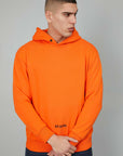 ORANGE HOODED LOGO SWEATSHIRT