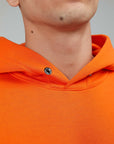 ORANGE HOODED LOGO SWEATSHIRT