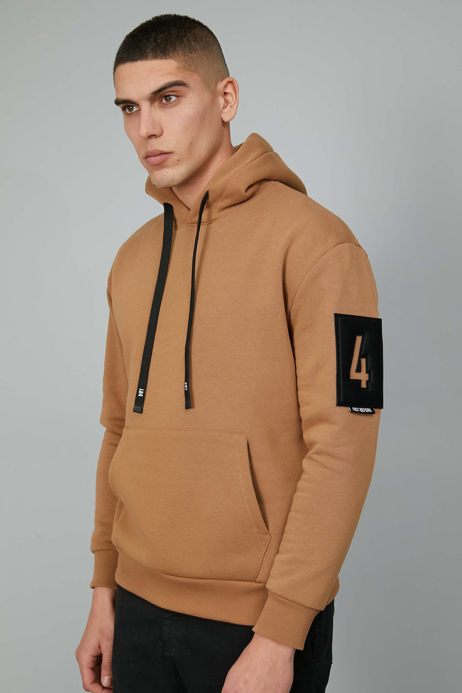 SWEATSHIRT JB 4 HOOD CAMEL