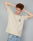 t-shirt ricamo eagle beige