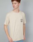 T-SHIRT RICAMO EAGLE BEIGE