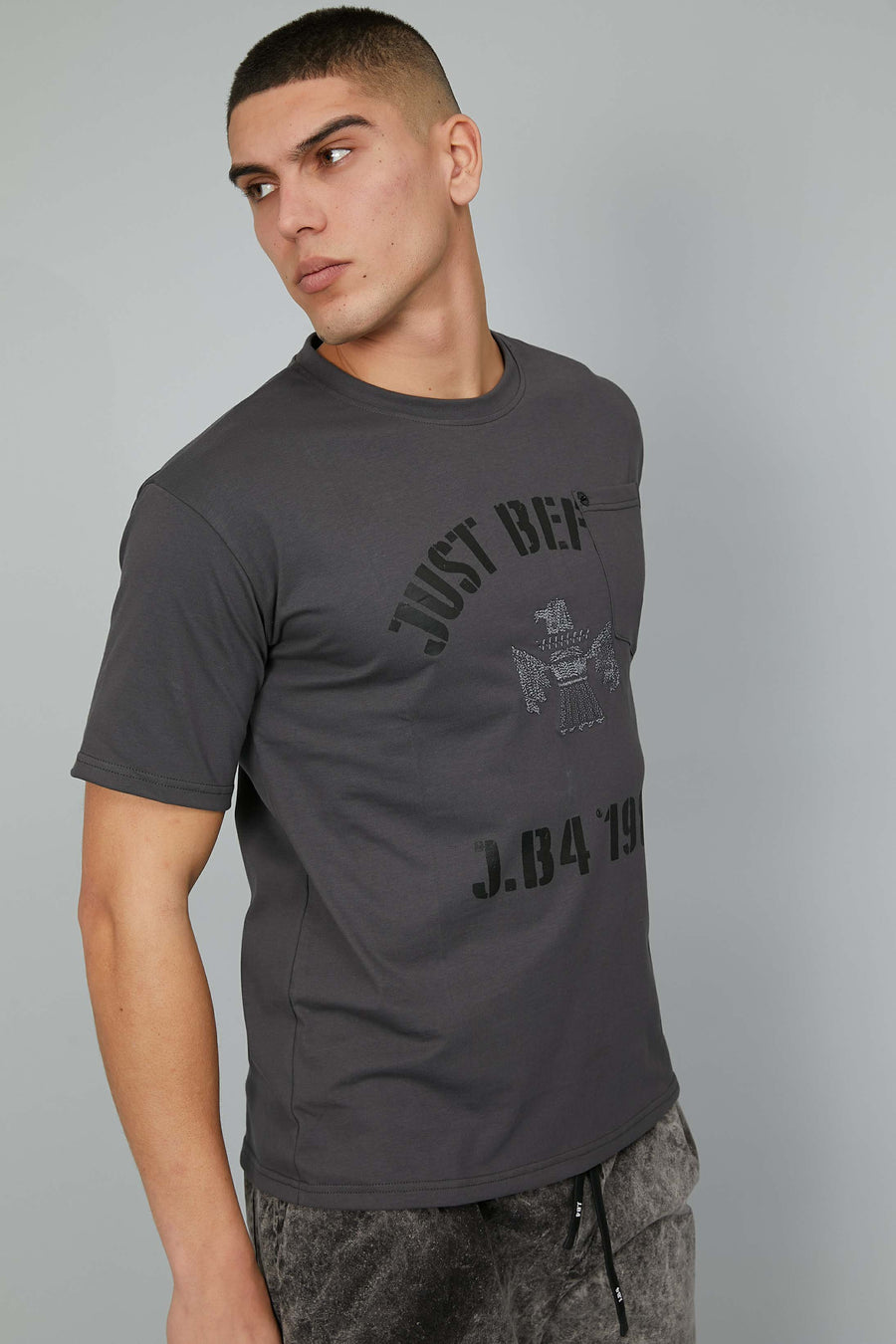 T-SHIRT EAGLE 1985 GREY