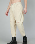 WHITE CORDUROY TROUSERS