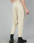 PANTALONI VELLUTO A COSTE WHITE