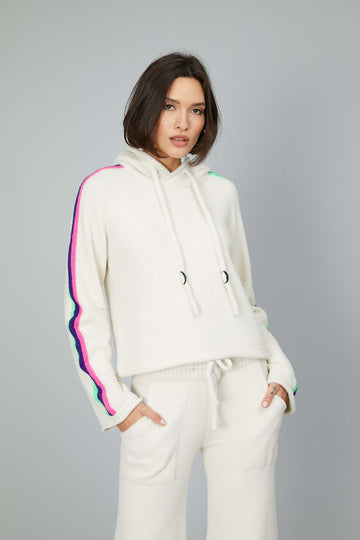 KNITTED SWEATSHIRT WITH WHITE BAND