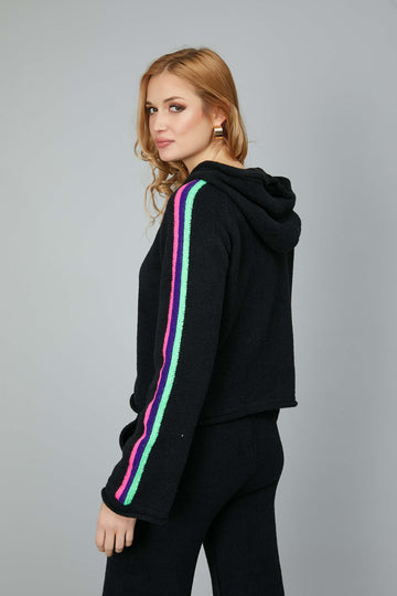 KNITTED SWEATSHIRT WITH BLACK BAND