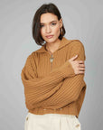 BEIGE AGED EFFECT SWEATER