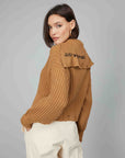 BEIGE AGED EFFECT SWEATER